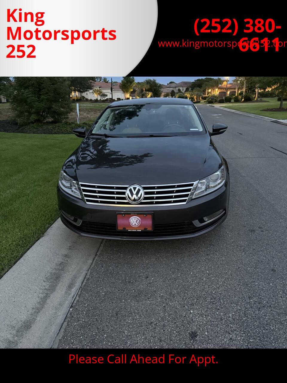 2013 Volkswagen CC Sport Plus — Sedan — 81,583 mi — Elizabeth City, NC