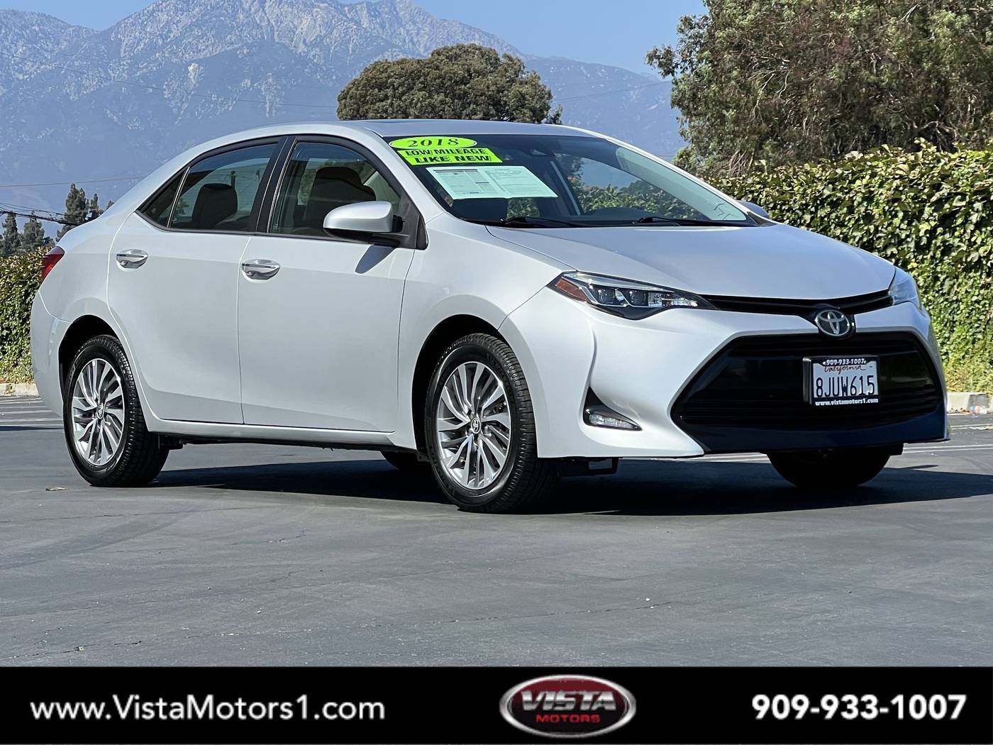 2018 Toyota Corolla XLE — Sedan — 23,585 mi — Ontario, CA
