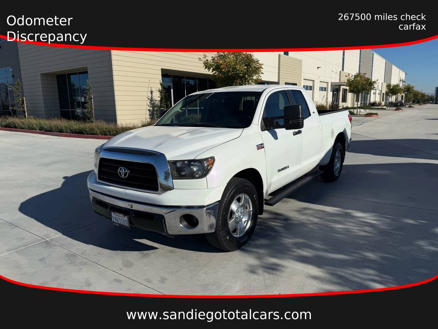 2008 Toyota Tundra SR5 — Pickup Truck — 166,737 mi — San Diego, CA