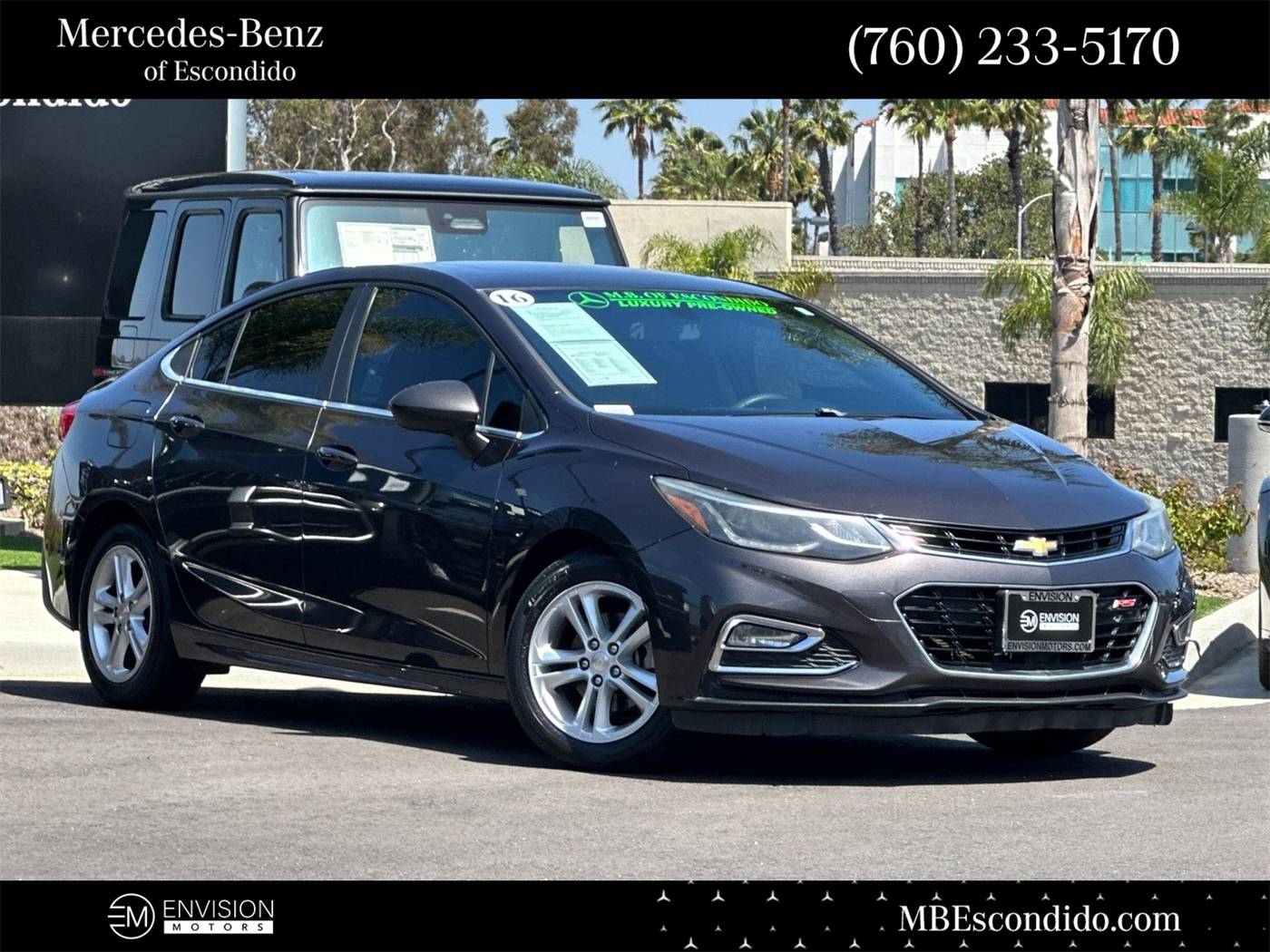 2016 Chevrolet Cruze LT — Sedan — 110,943 mi — Escondido, CA