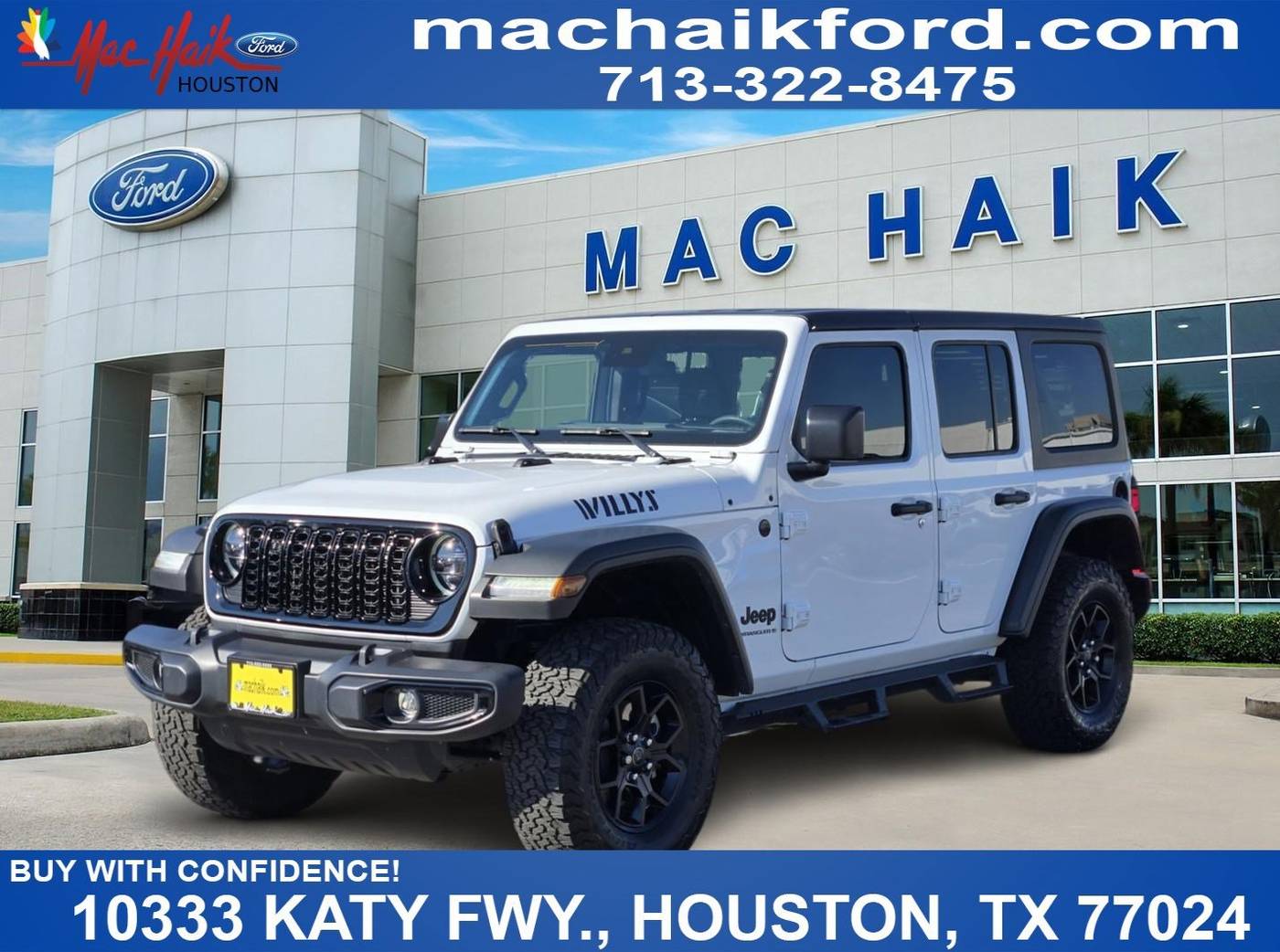 2024 Jeep Wrangler Willys — SUV — 24,800 mi — Houston, TX