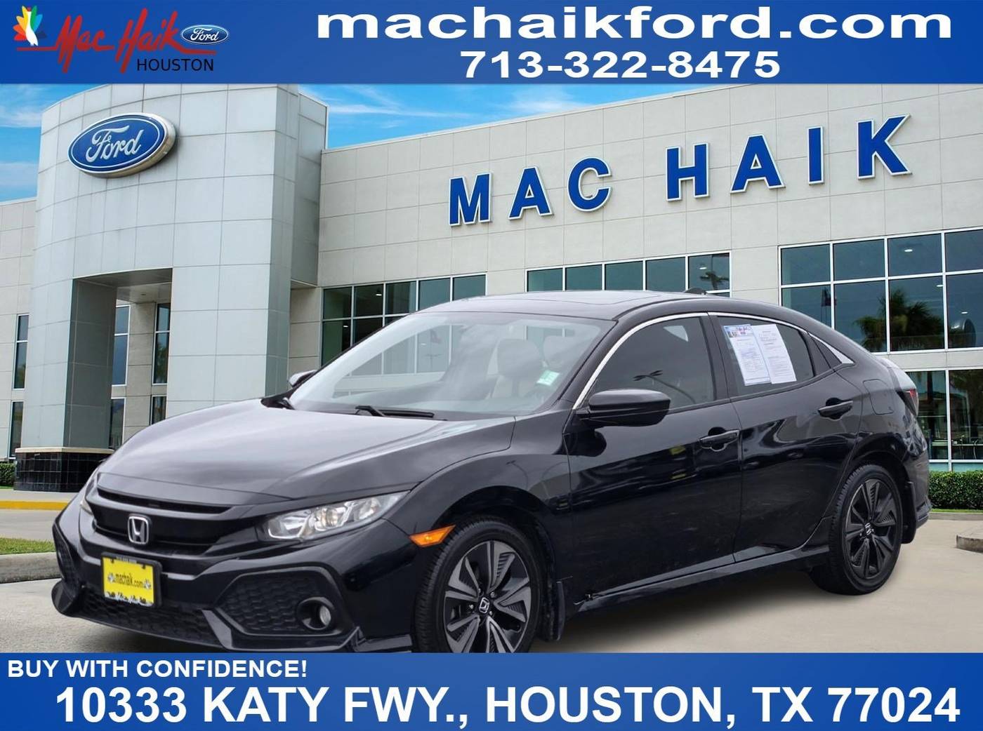 2018 Honda Civic EX — Hatchback — 131,031 mi — Houston, TX