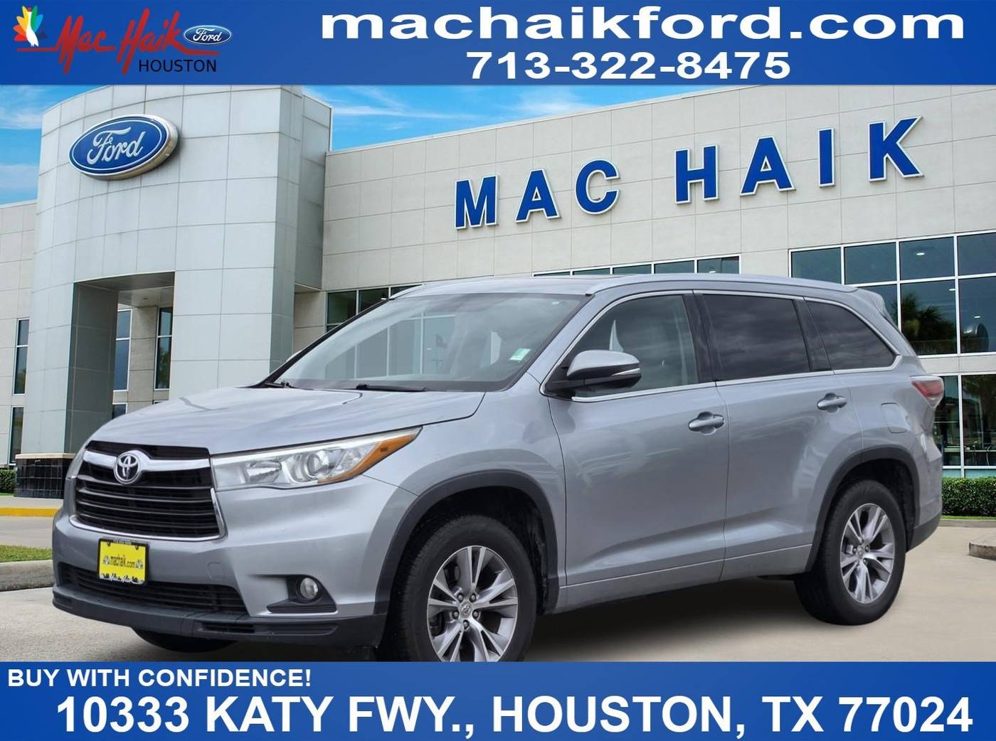 2015 Toyota Highlander XLE — SUV — 120,836 mi — Houston, TX