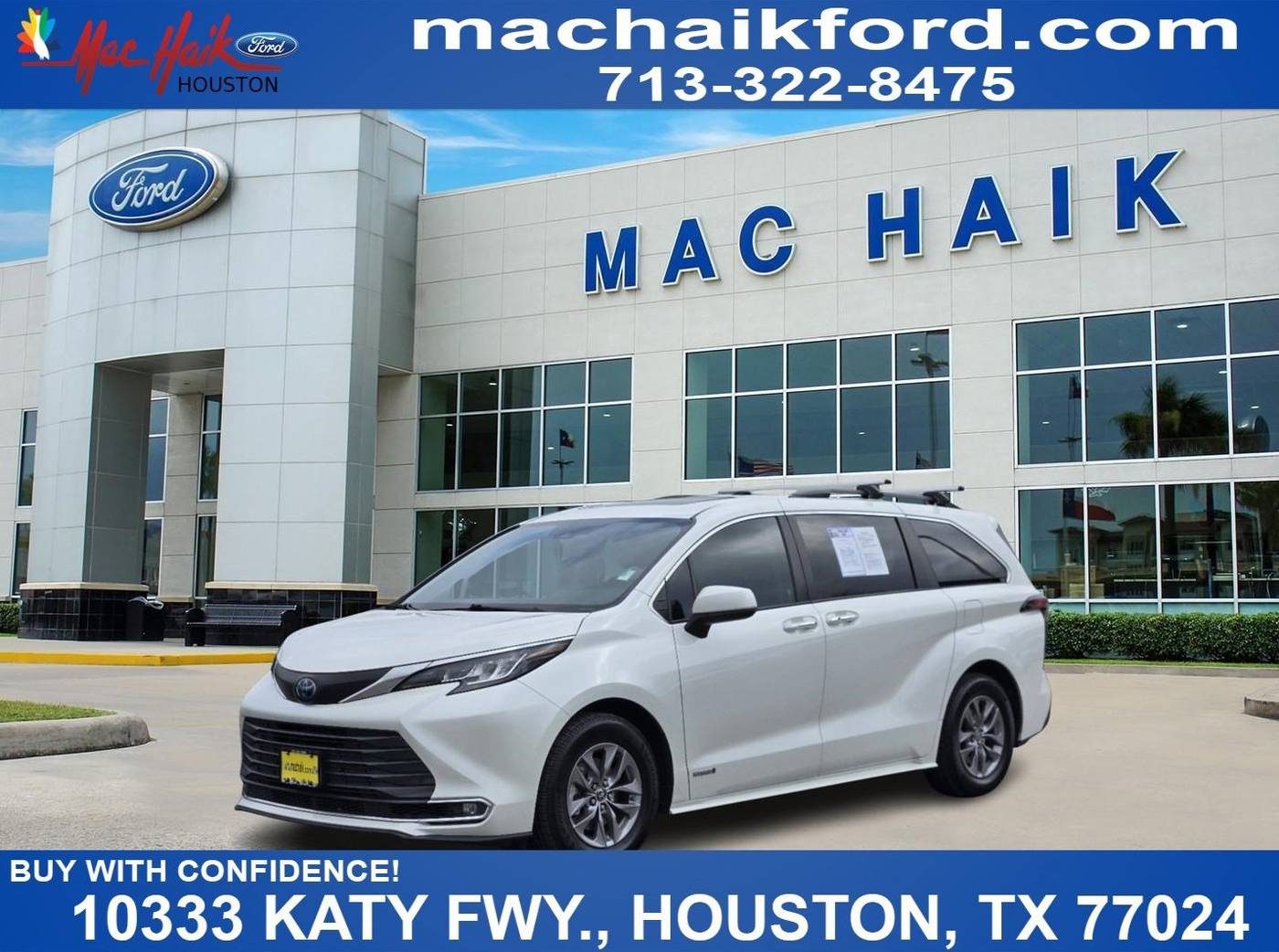 2021 Toyota Sienna XLE — Minivan — 94,538 mi — Houston, TX