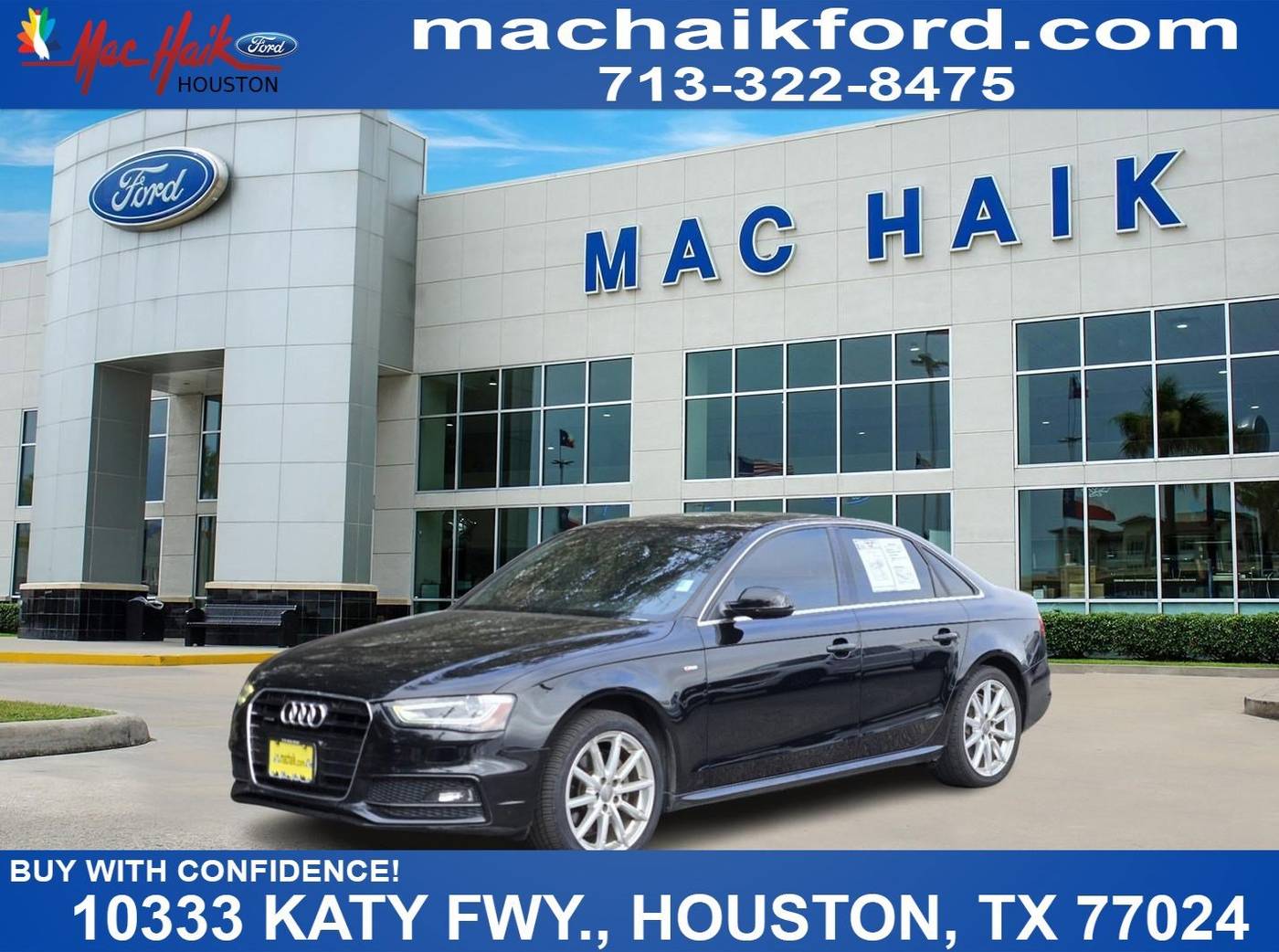 2016 Audi A4 Premium — Sedan — 74,186 mi — Houston, TX