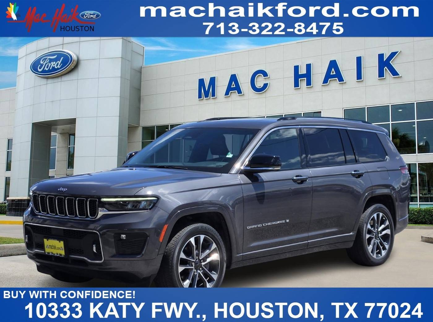 2021 Jeep Grand Cherokee Overland — SUV — 53,135 mi — Houston, TX
