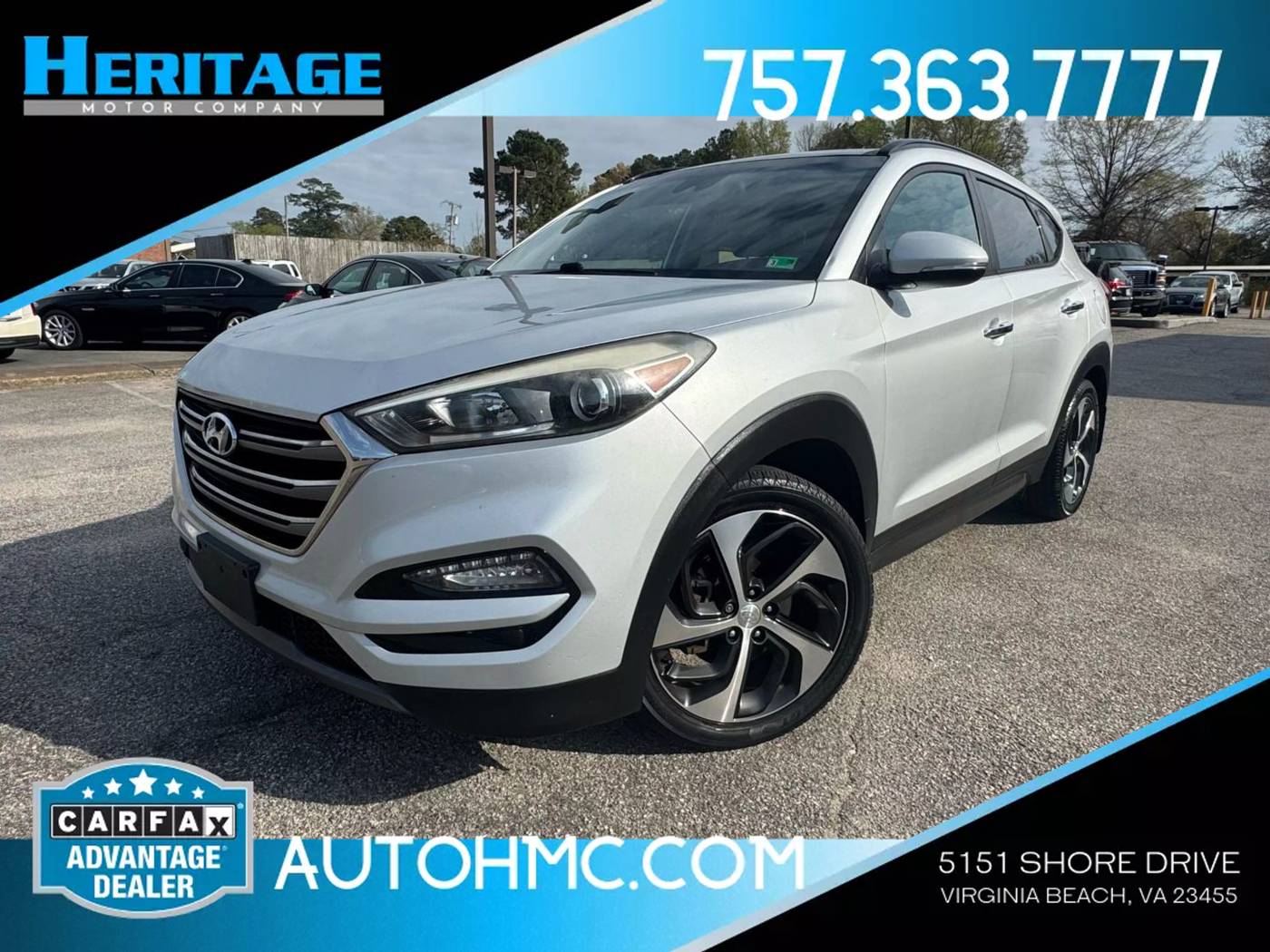 2016 Hyundai Tucson Limited — SUV — 110,276 mi — Virginia Beach, VA