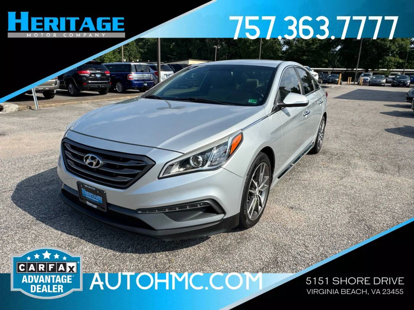 2015 Hyundai Sonata Sport 2.0T — Sedan — 79,153 mi — Virginia Beach, VA