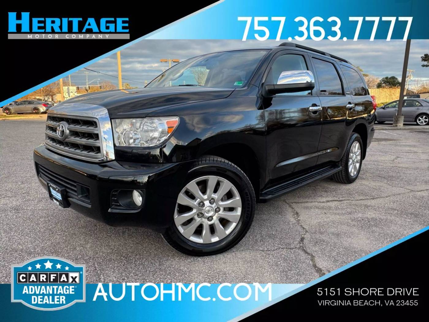 2013 Toyota Sequoia Platinum — SUV — 149,441 mi — Virginia Beach, VA