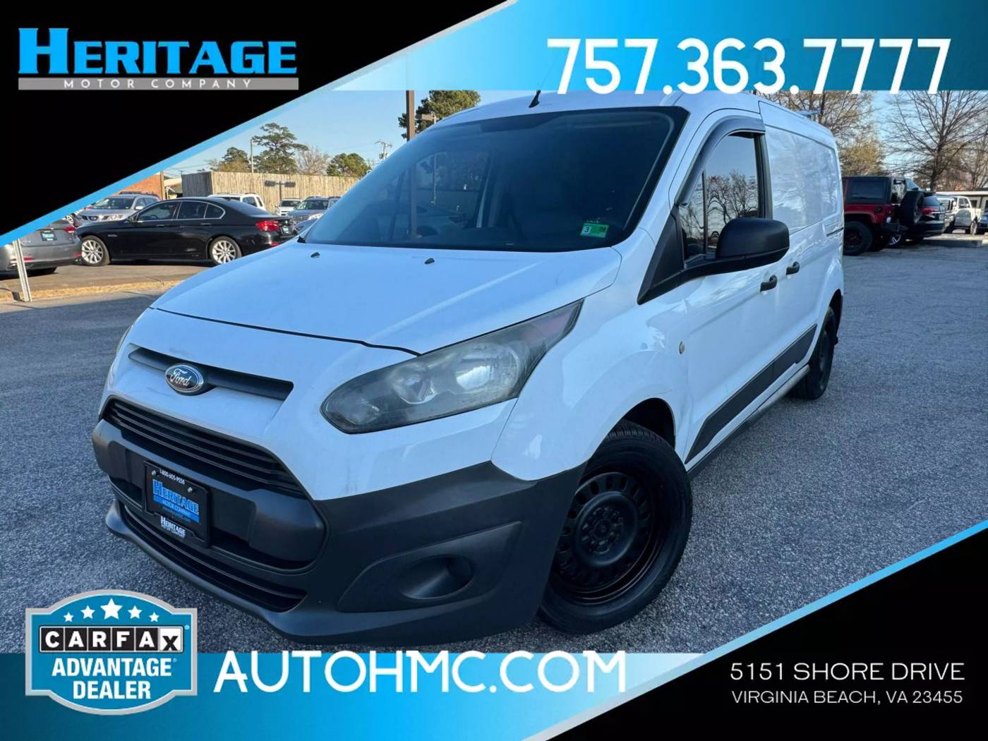 2015 Ford Transit Connect Van XL — Cargo Van — 134,088 mi — Virginia Beach, VA