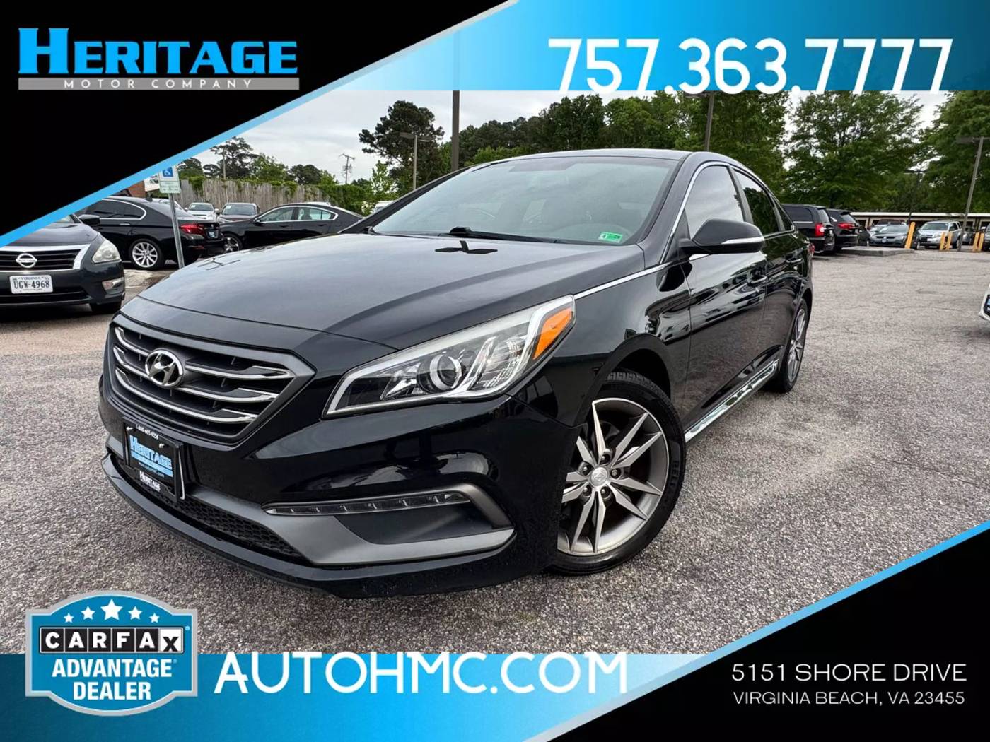 2017 Hyundai Sonata Sport 2.0T — Sedan — 88,792 mi — Virginia Beach, VA