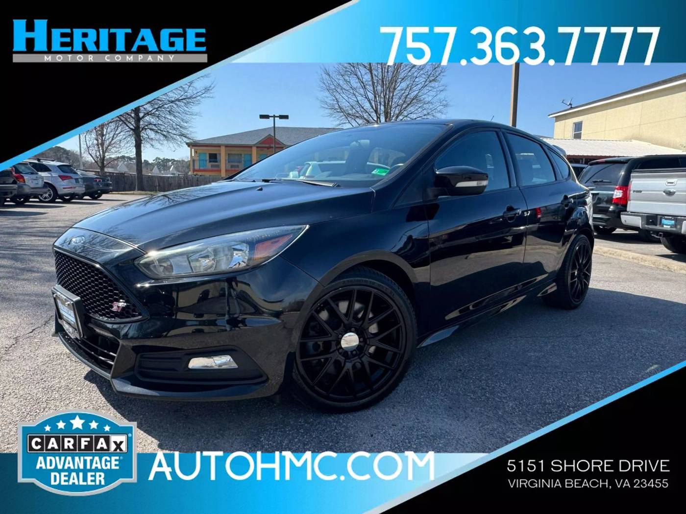 2016 Ford Focus ST — Hatchback — 98,003 mi — Virginia Beach, VA