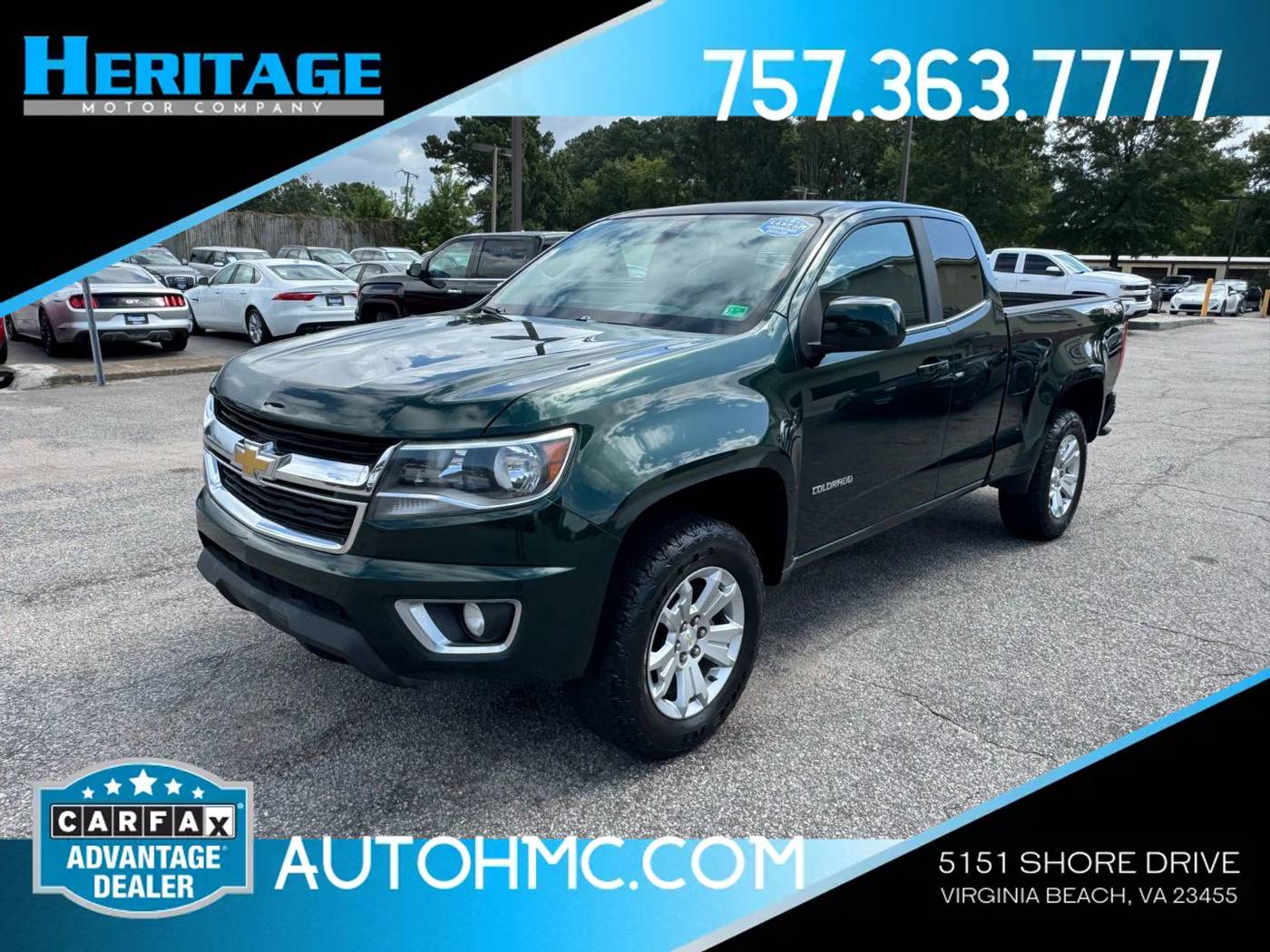 2015 Chevrolet Colorado LT — Pickup Truck — 84,660 mi — Virginia Beach, VA