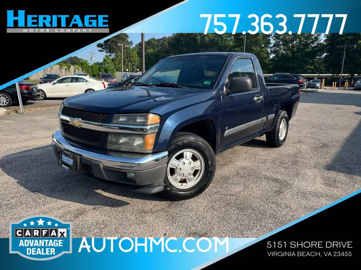 2007 Chevrolet Colorado 2LT — Pickup Truck — 152,529 mi — Virginia Beach, VA