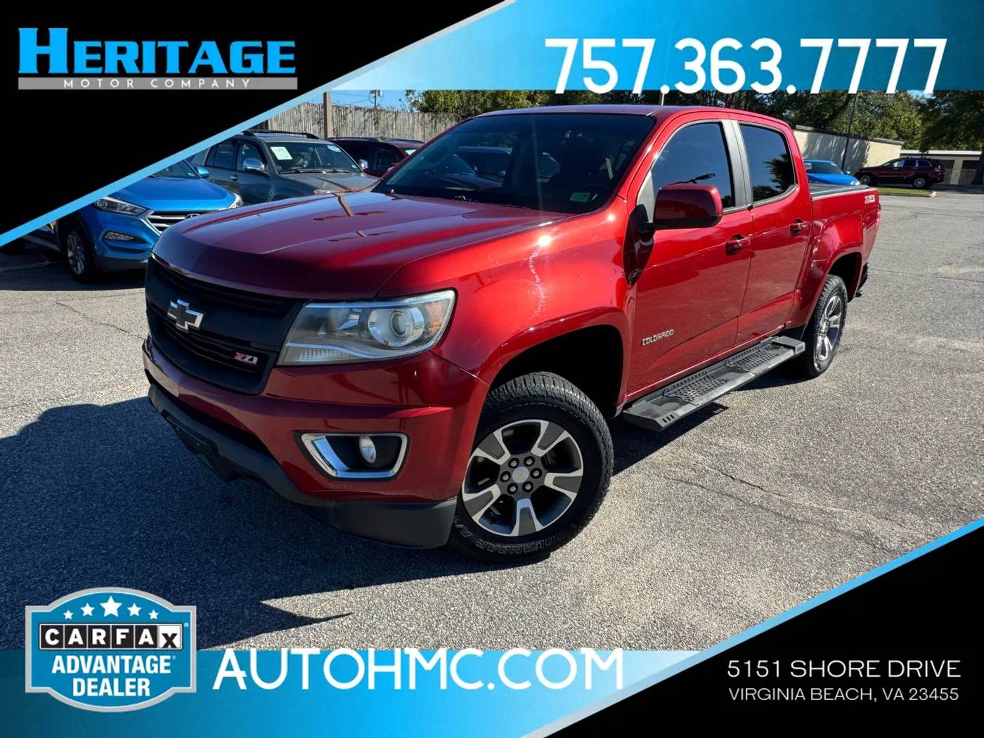 2016 Chevrolet Colorado Z71 — Pickup Truck — 116,973 mi — Virginia Beach, VA