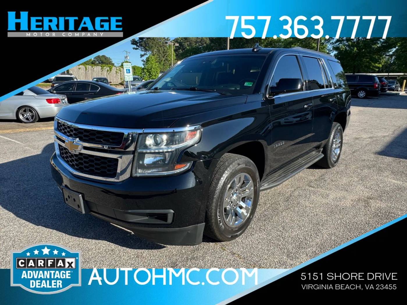 2017 Chevrolet Tahoe LT — SUV — 105,697 mi — Virginia Beach, VA