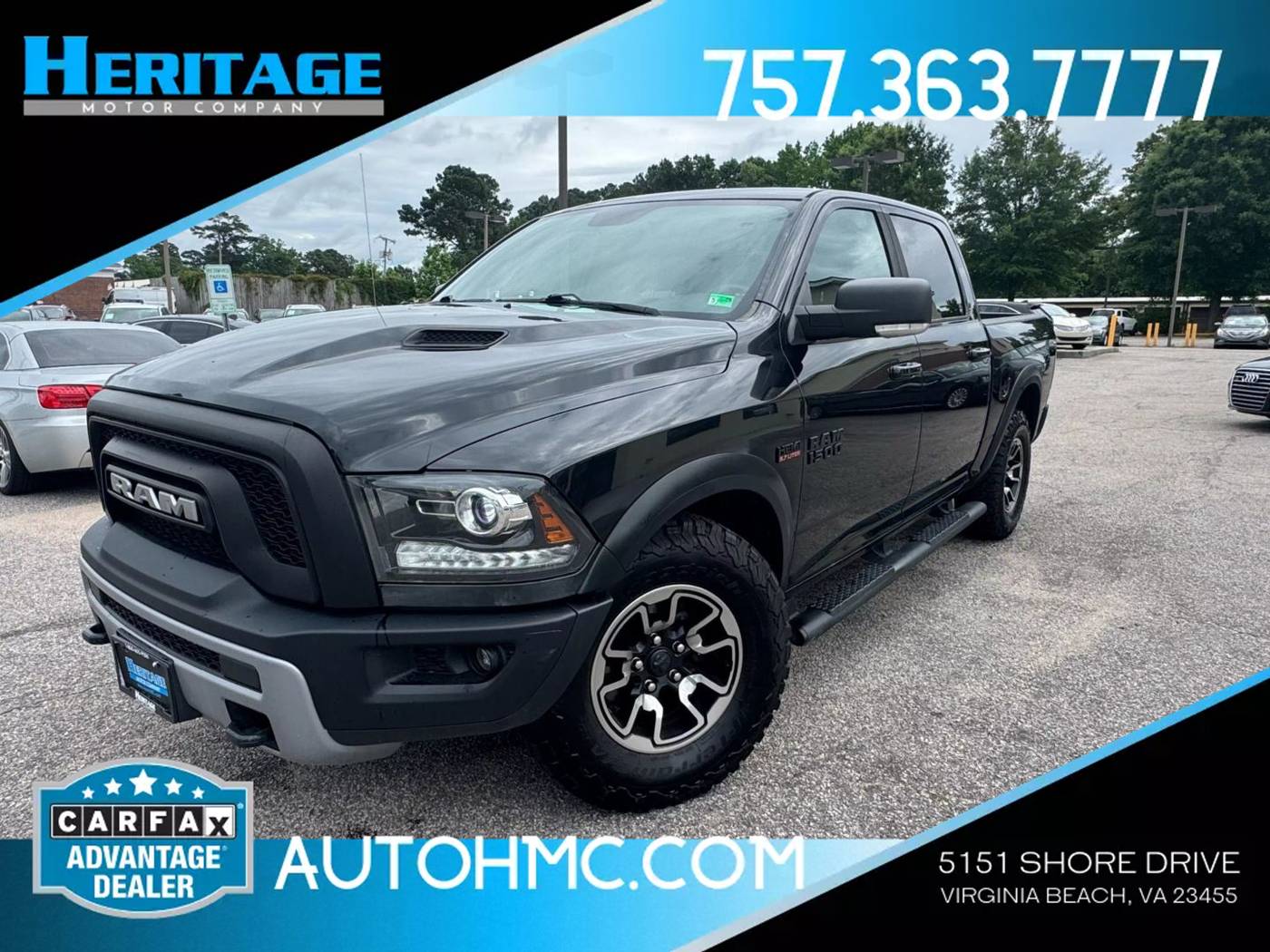 2017 Ram 1500 Rebel — Pickup Truck — 102,866 mi — Virginia Beach, VA