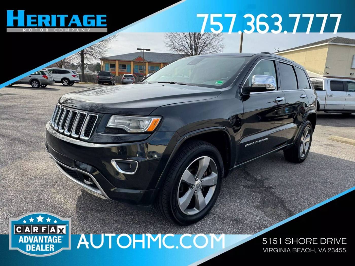 2015 Jeep Grand Cherokee Overland — SUV — 108,438 mi — Virginia Beach, VA