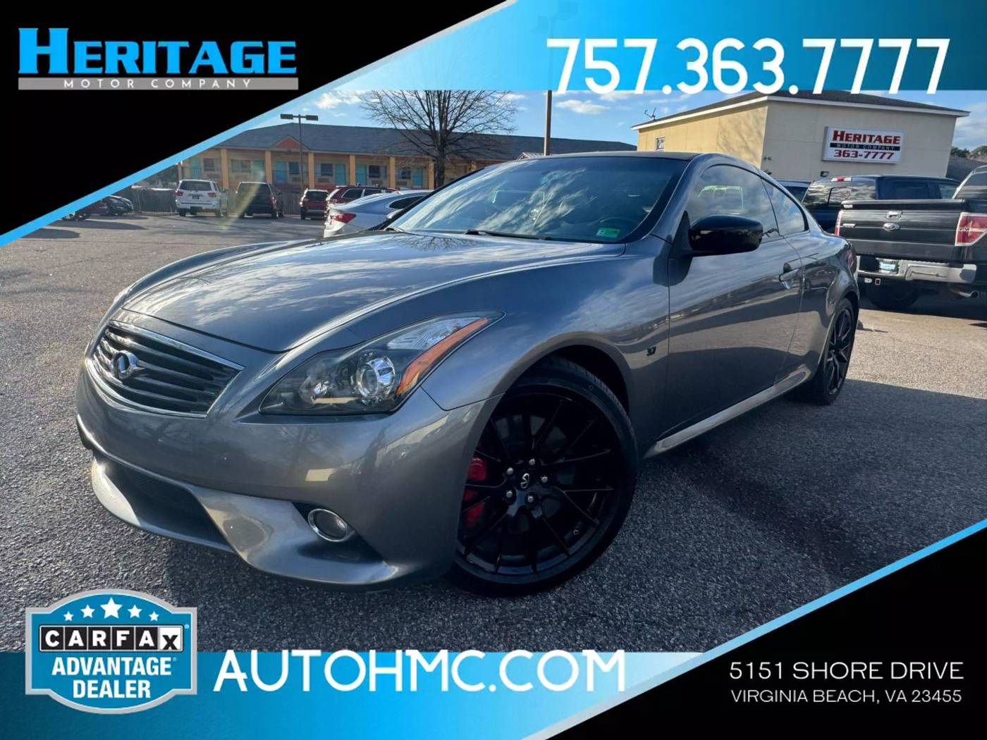 2015 INFINITI Q60 S Limited — Coupe — 77,961 mi — Virginia Beach, VA
