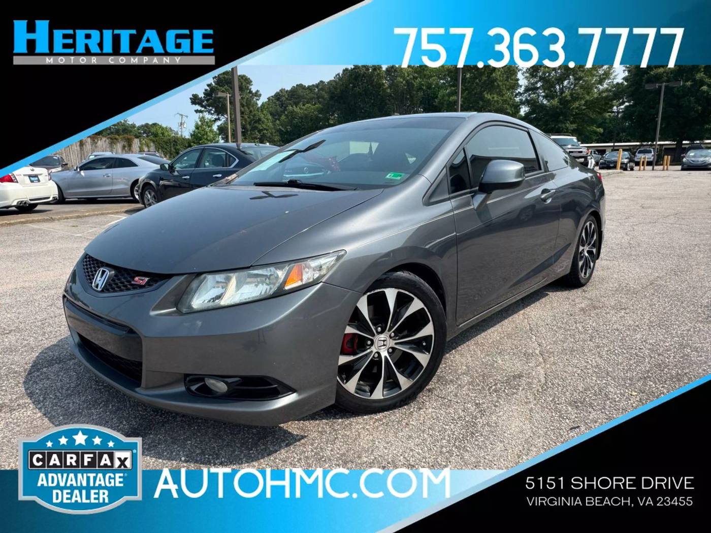 2013 Honda Civic Si — Coupe — 130,132 mi — Virginia Beach, VA