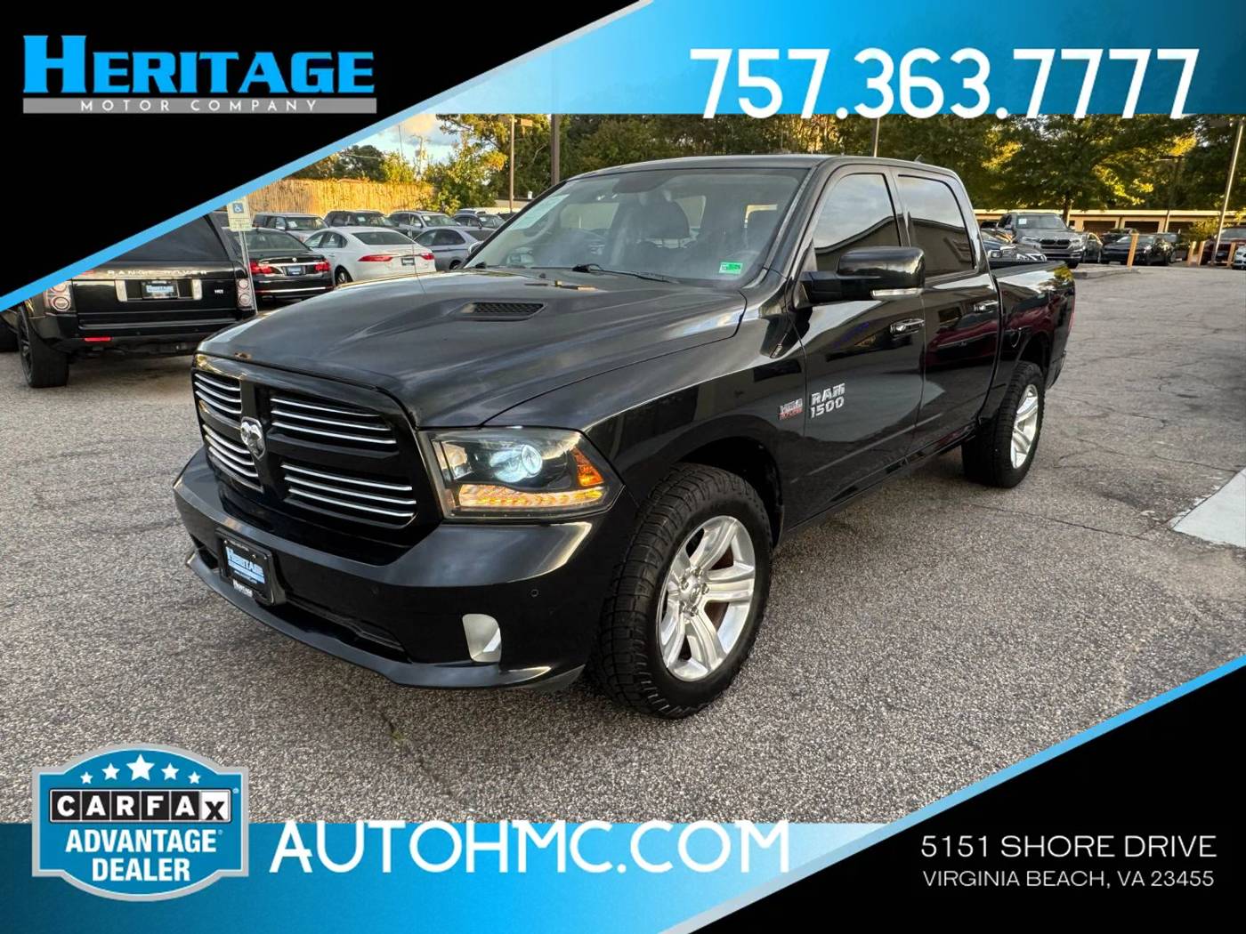2015 Ram 1500 Sport — Pickup Truck — 146,154 mi — Virginia Beach, VA