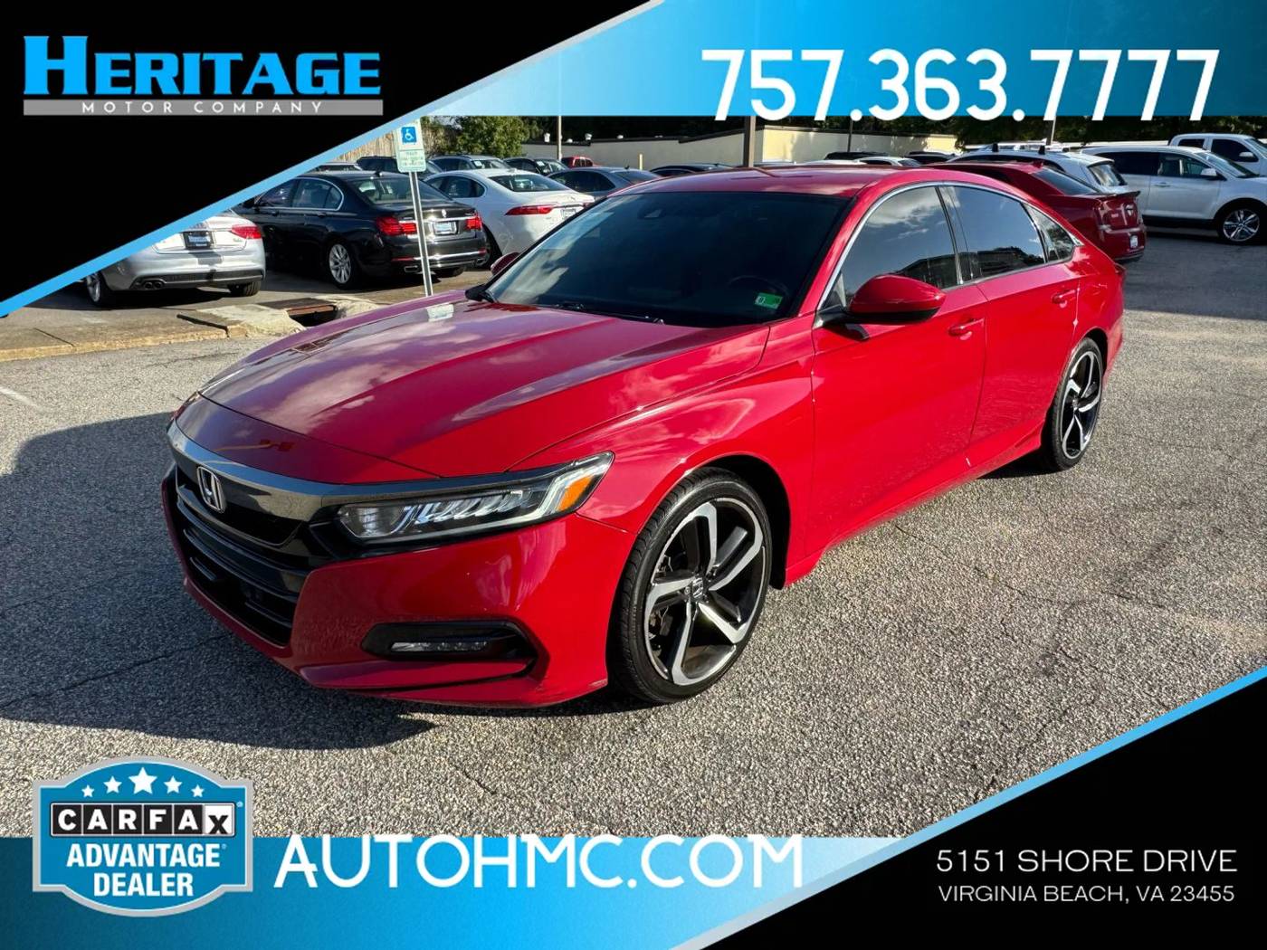 2018 Honda Accord Sport — Sedan — 123,232 mi — Virginia Beach, VA