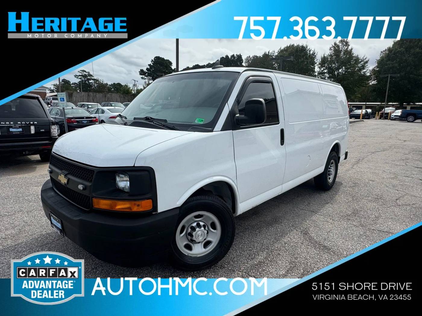 2016 Chevrolet Express Cargo Van Base — Cargo Van — 82,121 mi — Virginia Beach, VA