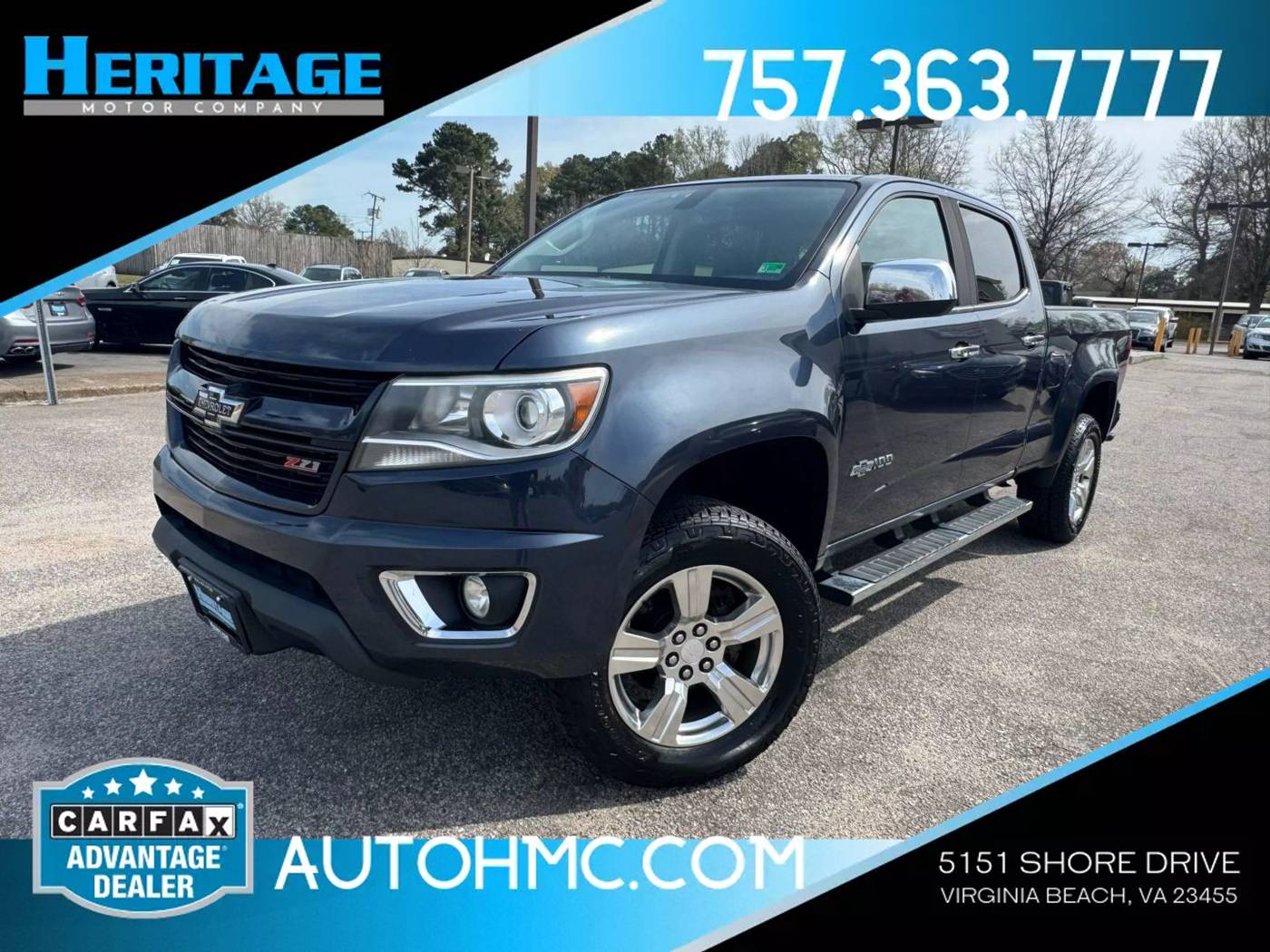 2018 Chevrolet Colorado Z71 — Pickup Truck — 152,943 mi — Virginia Beach, VA