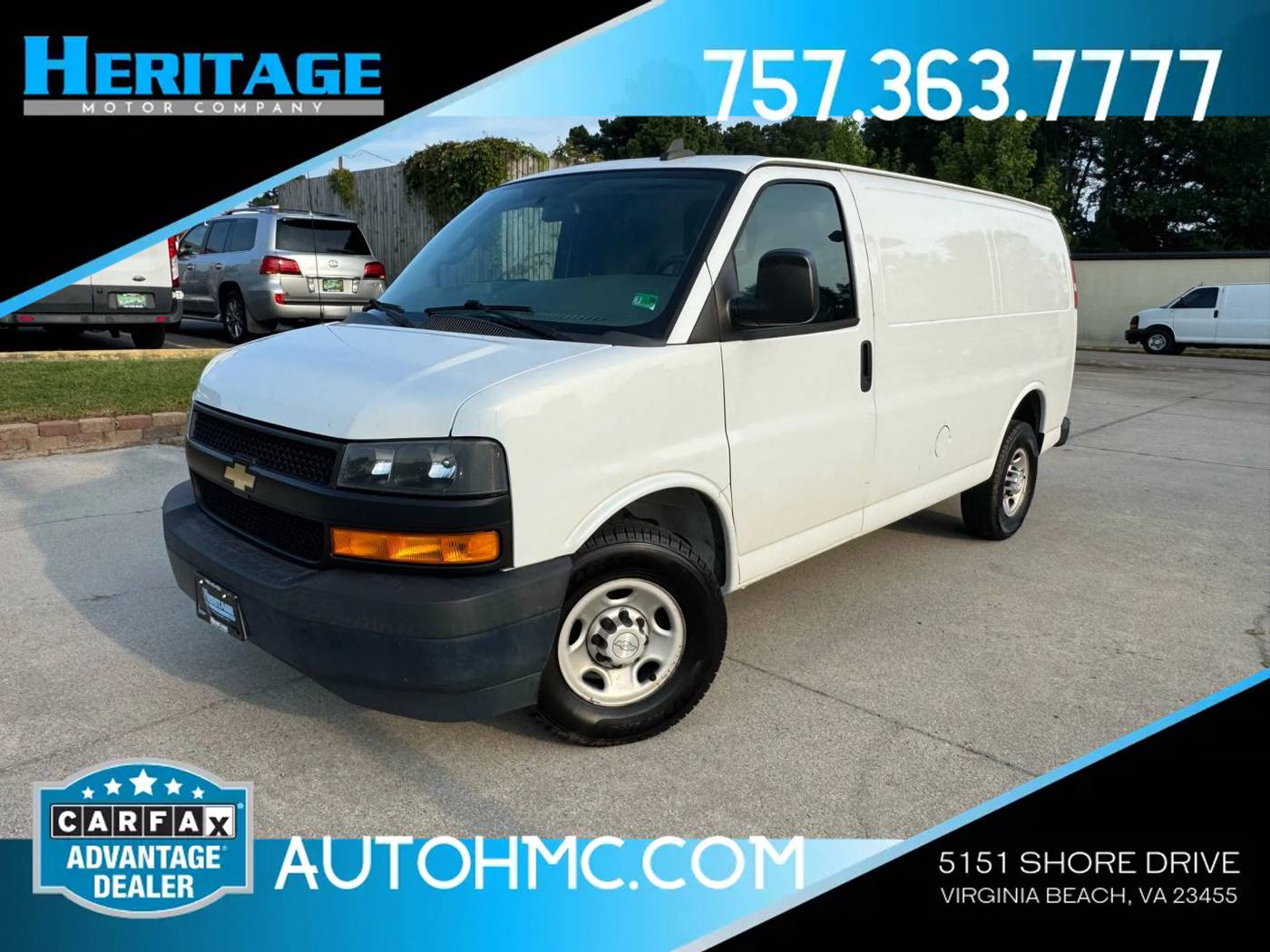 2018 Chevrolet Express Cargo Van Base — Cargo Van — 118,426 mi — Virginia Beach, VA