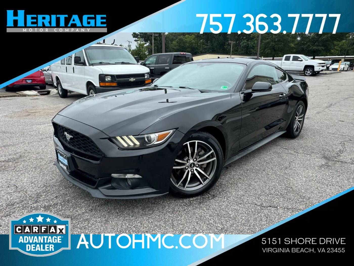 2017 Ford Mustang EcoBoost Premium — Coupe — 108,488 mi — Virginia Beach, VA