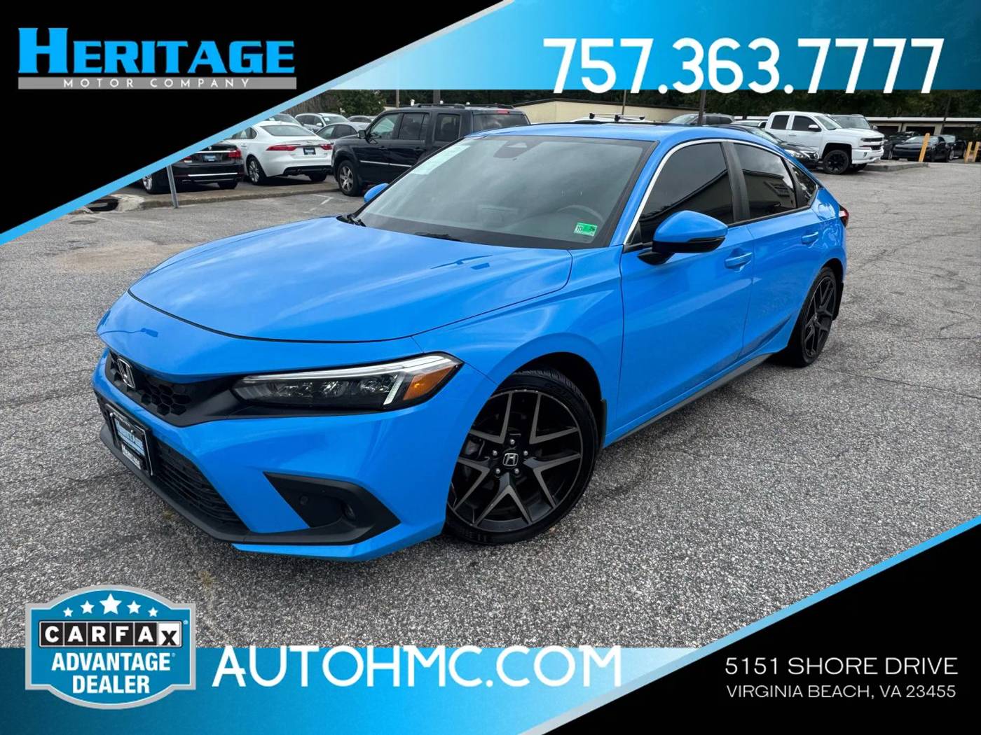2023 Honda Civic Sport Touring — Hatchback — 58,720 mi — Virginia Beach, VA