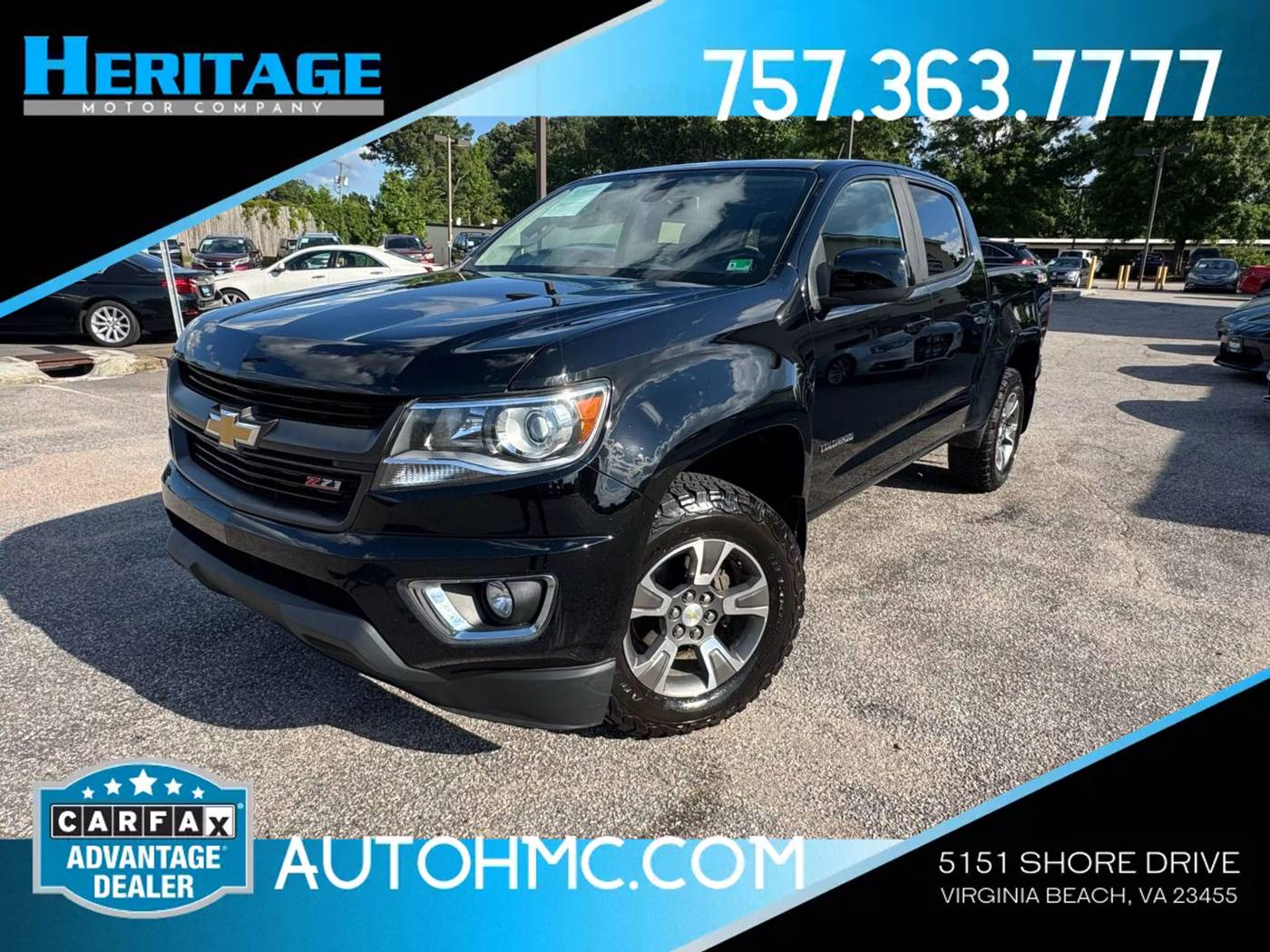 2016 Chevrolet Colorado Z71 — Pickup Truck — 113,810 mi — Virginia Beach, VA