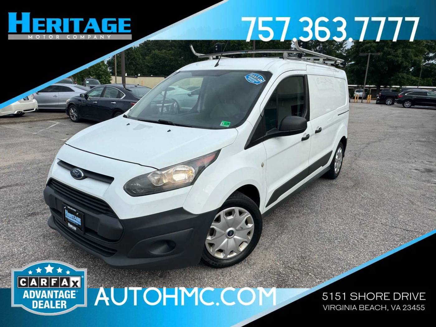 2017 Ford Transit Connect Van XL — Cargo Van — 93,673 mi — Virginia Beach, VA