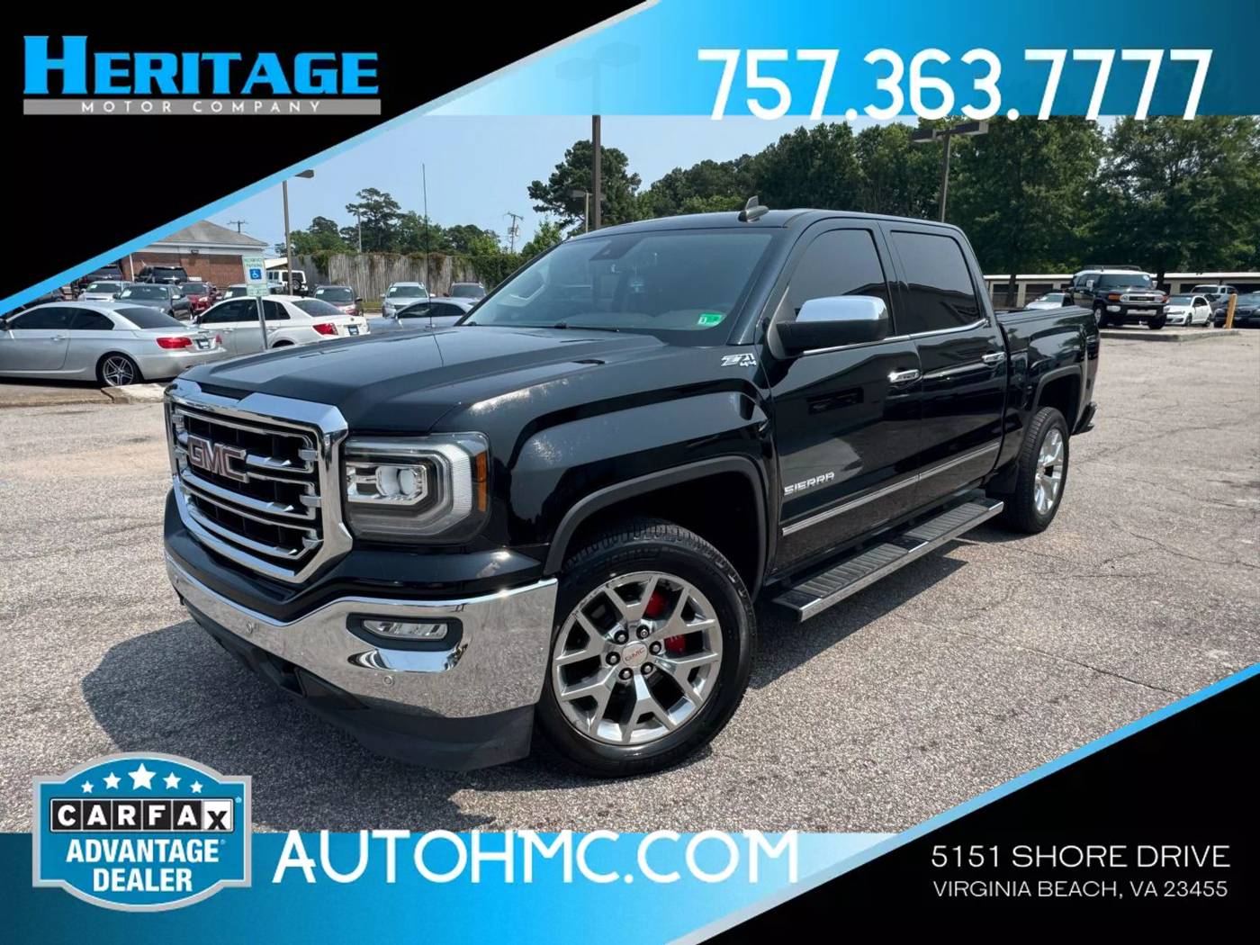 2018 GMC Sierra 1500 SLT — Pickup Truck — 120,664 mi — Virginia Beach, VA
