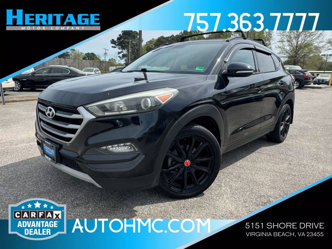 2017 Hyundai Tucson Night — SUV — 95,169 mi — Virginia Beach, VA