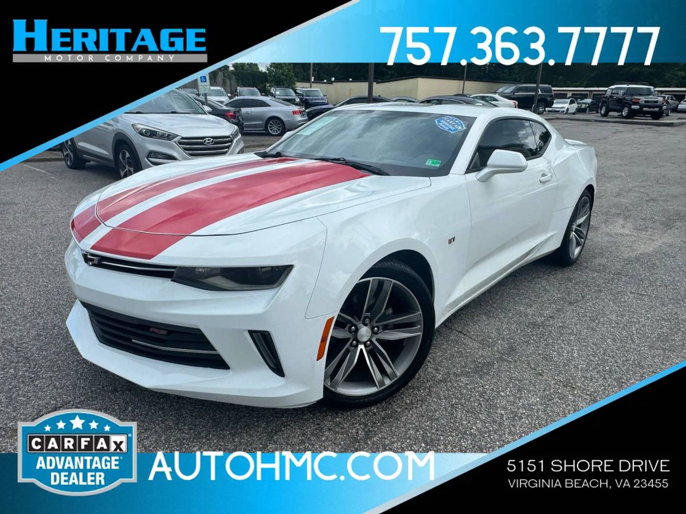 2016 Chevrolet Camaro 2LT — Coupe — 82,073 mi — Virginia Beach, VA