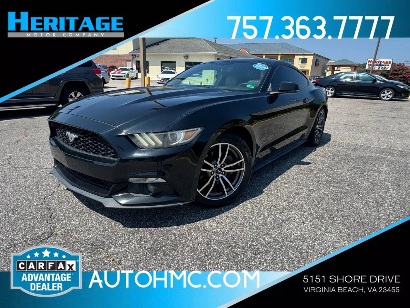 2015 Ford Mustang EcoBoost Premium — Coupe — 137,452 mi — Virginia Beach, VA