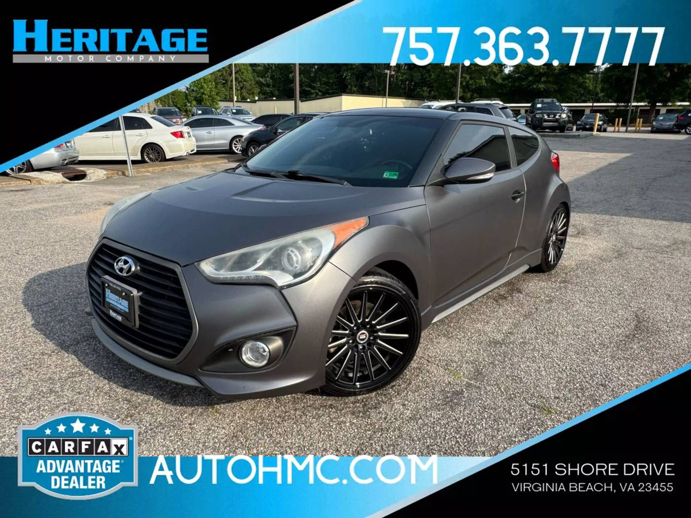 2016 Hyundai Veloster Turbo — Hatchback — 79,715 mi — Virginia Beach, VA