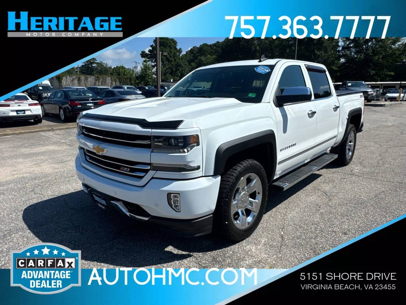 2017 Chevrolet Silverado 1500 LTZ — Pickup Truck — 133,047 mi — Virginia Beach, VA