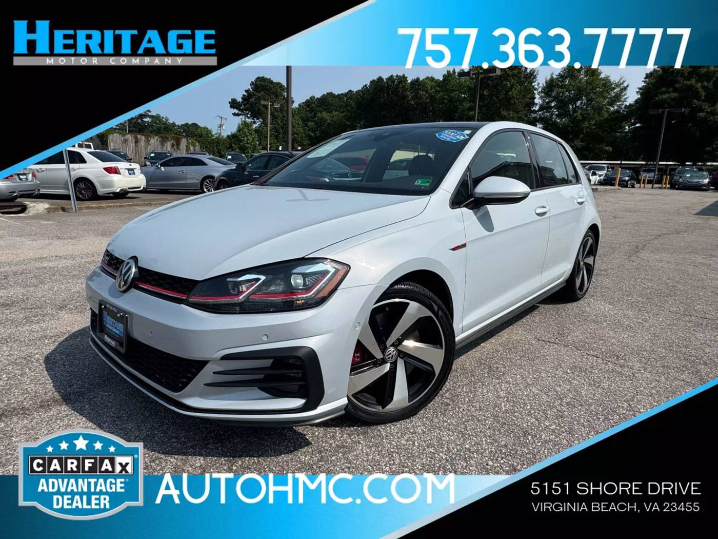 2018 Volkswagen Golf GTI Autobahn — Hatchback — 123,140 mi — Virginia Beach, VA