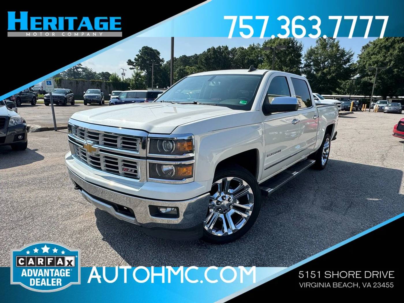 2015 Chevrolet Silverado 1500 LTZ — Pickup Truck — 139,854 mi — Virginia Beach, VA