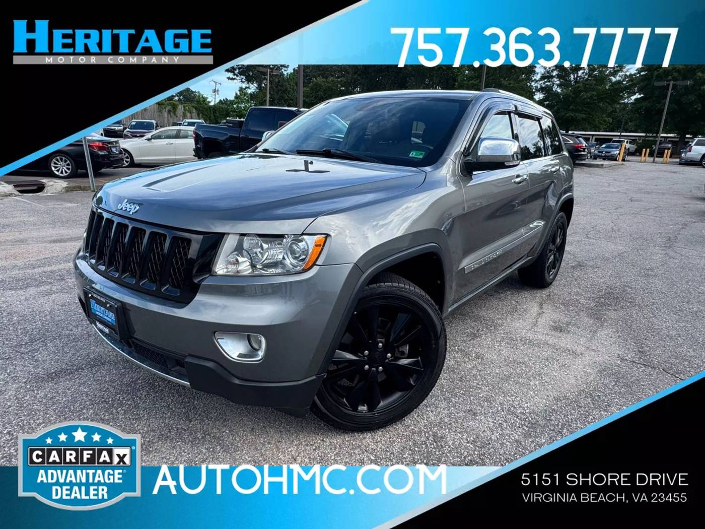 2012 Jeep Grand Cherokee Overland — SUV — 110,284 mi — Virginia Beach, VA