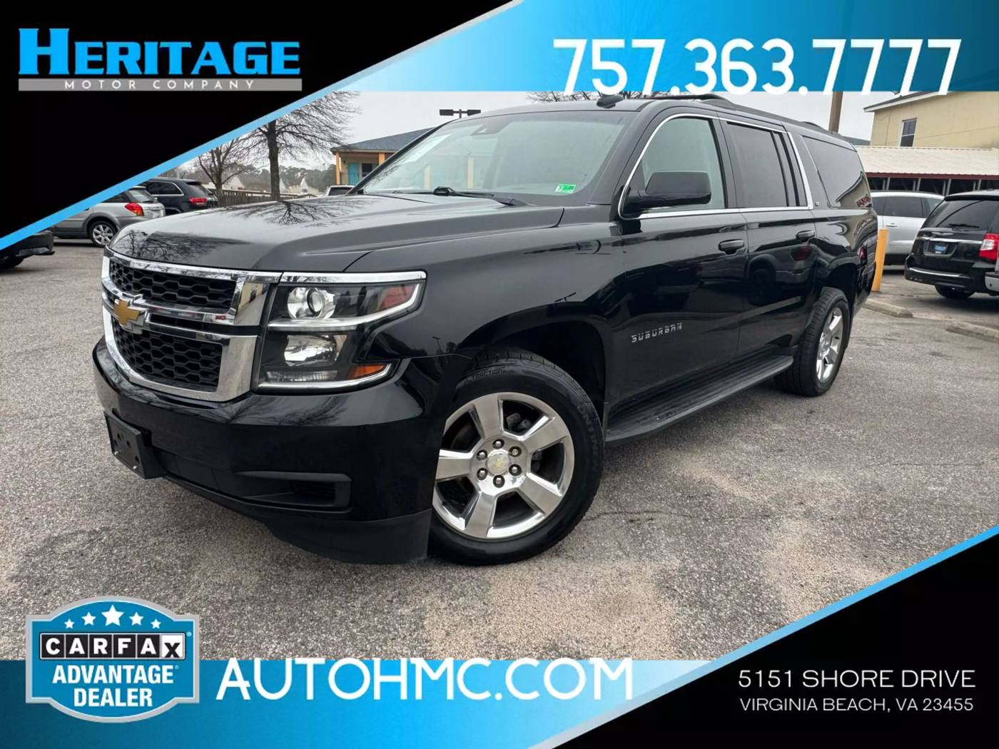 2017 Chevrolet Suburban LT — SUV — 109,869 mi — Virginia Beach, VA