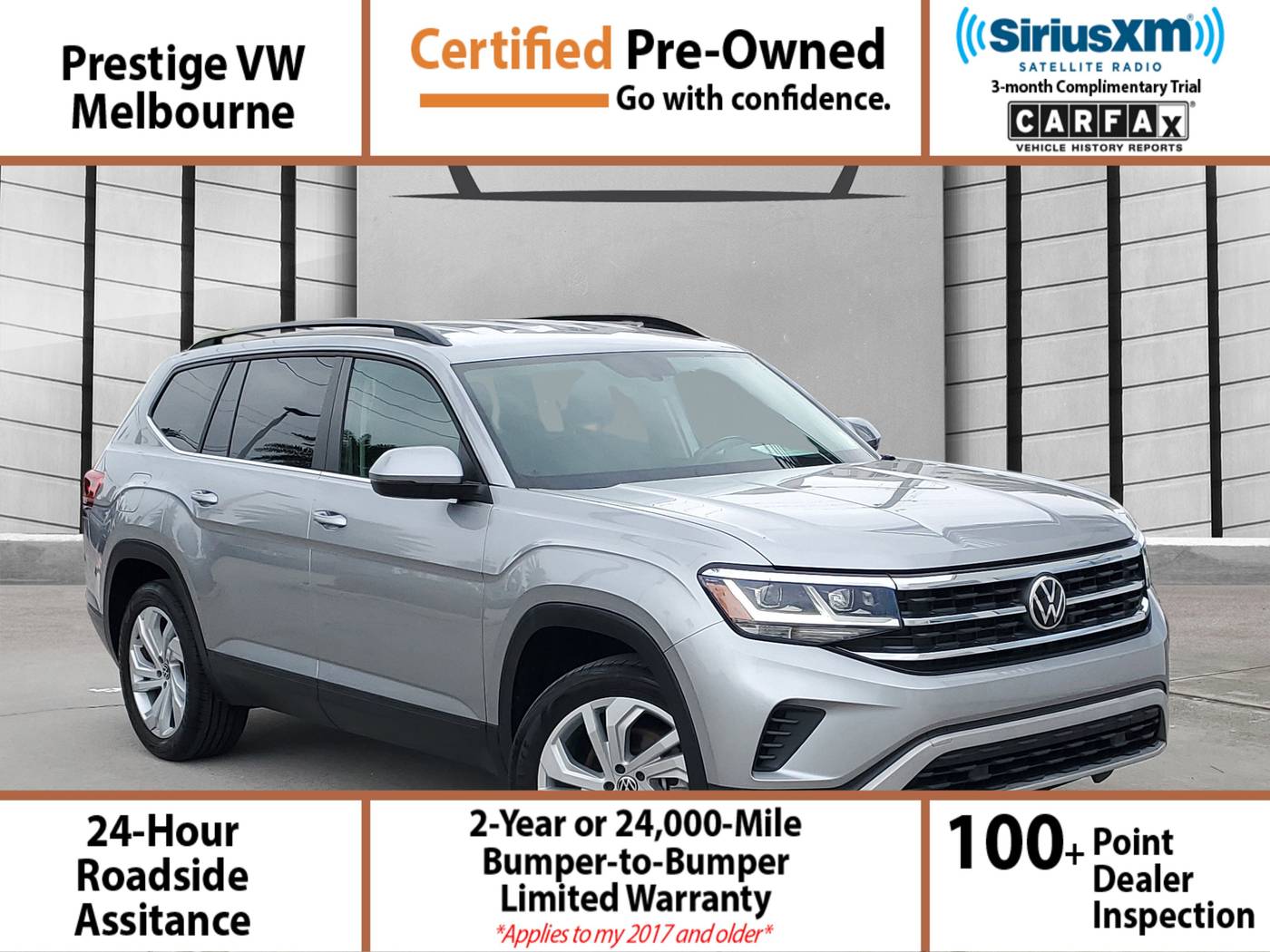 2022 Volkswagen Atlas SE with Technology — SUV — 24,470 mi — Melbourne, FL