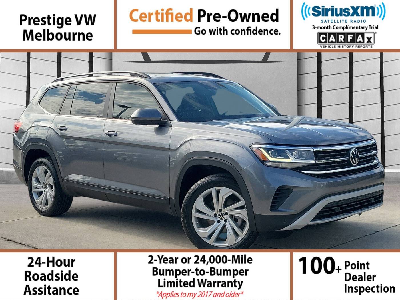 2022 Volkswagen Atlas SE with Technology — SUV — 30,981 mi — Melbourne, FL