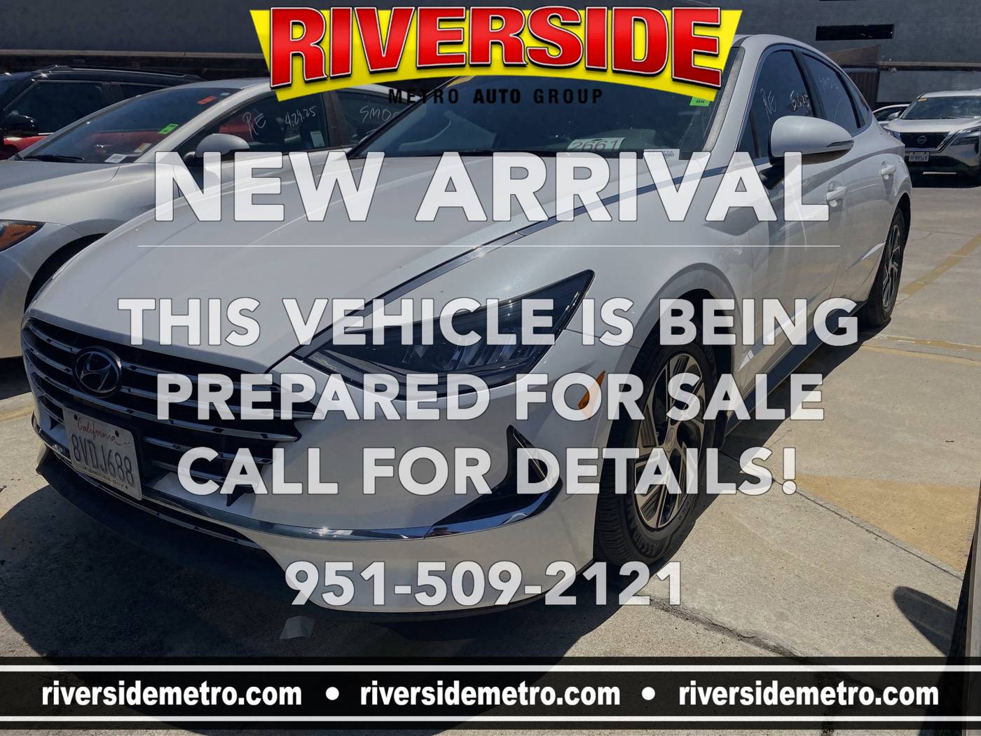 2021 Hyundai Sonata Hybrid Blue — Sedan — 51,923 mi — Riverside, CA