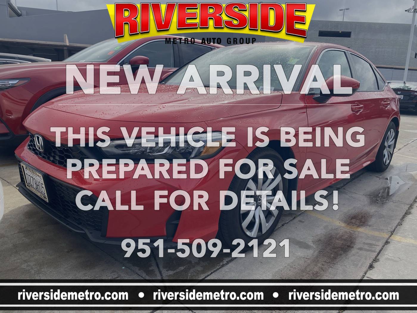 2025 Honda Civic LX — Sedan — 1,663 mi — Riverside, CA