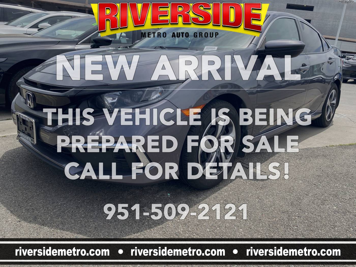 2019 Honda Civic LX — Sedan — 63,749 mi — Riverside, CA