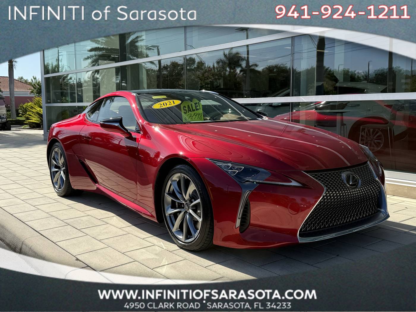 2021 Lexus LC LC 500 — Coupe — 14,895 mi — Sarasota, FL