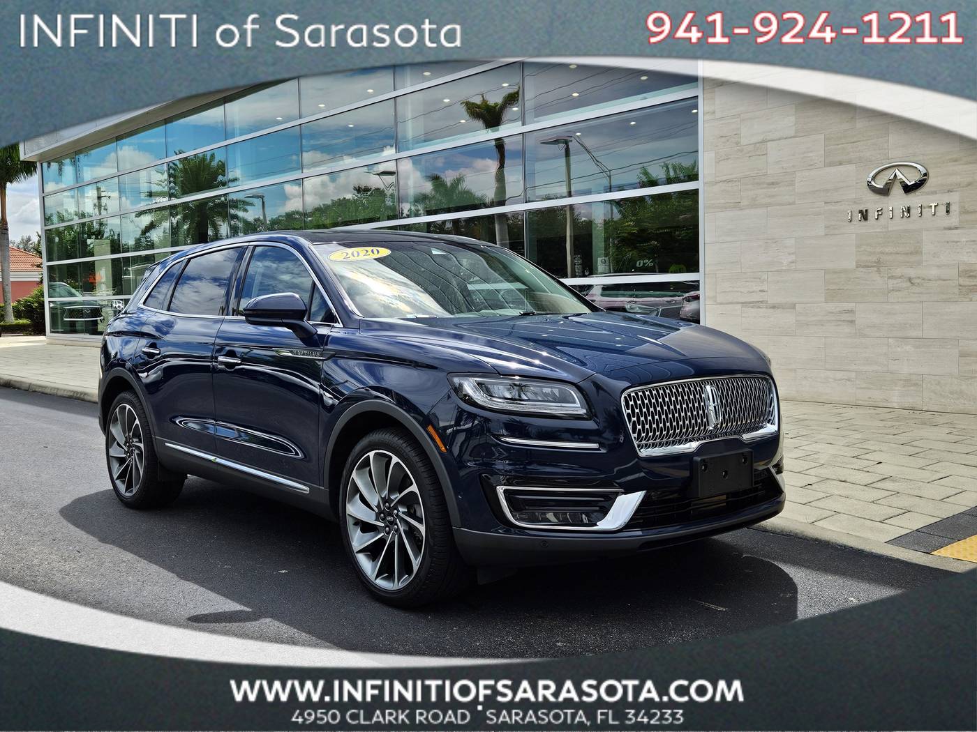 2020 Lincoln Nautilus Reserve — SUV — 42,702 mi — Sarasota, FL